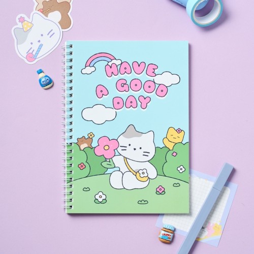 몽글몽글 밀크캣 A5노트 HAVE A GOOD DAY_FM0125002