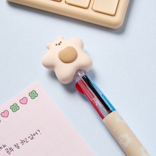 하트하트 버터곰 피규어 3색 볼펜_FM0225006