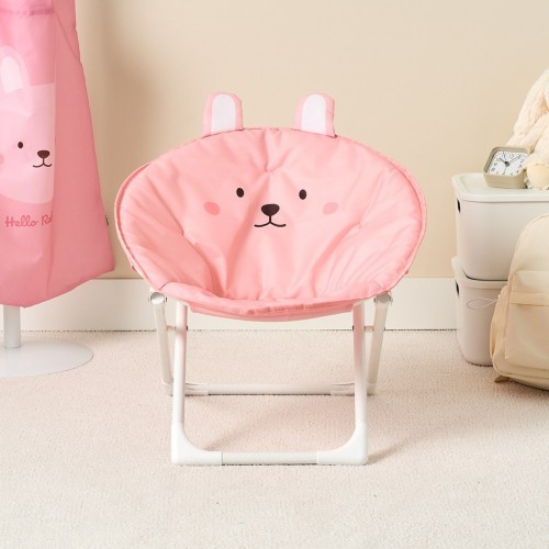 깡총이 폴딩체어 55x50x25cm_크림핑크_PY0525011