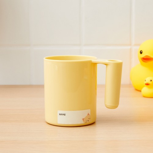애니멀 네임택 양치컵_YELLOW_KB0525001