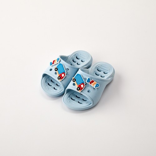 붕붕 덤프트럭 PVC 물빠짐 아동욕실화 150mm BLUE_KB0425003