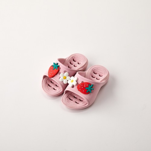 스트로베리 PVC 물빠짐 아동욕실화 150mm PINK_KB0425001